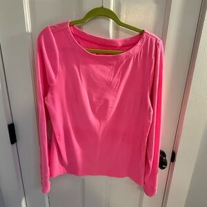 Lilly Pulitzer Vibrant Pink Long Sleeve Top